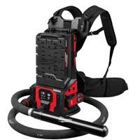 MX FUEL Backpack High Cycle Concrete Vibrator Kit with 7' Whip / 1.75" Head Nassau Supply