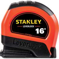High-Visibility LEVERLOCK&reg; Tape Measure, 16', Imperial Graduations Nassau Supply