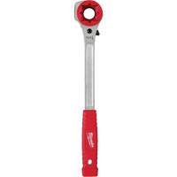 Lineman's High-Leverage Ratcheting Wrench with Milled Strike Face, 3/4"/1"/1-1/8" Drive, Ergonomic Handle Nassau Supply
