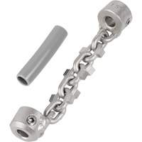 Chaîne de nettoyage de tuyaux de 1-1/4" - 1-1/2" pour c&acirc;ble de serpent &agrave; chaîne de 1/4" Nassau Supply