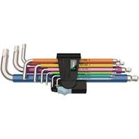 3950/9 Hex-Plus Multicolour Stainless 1 L-Key Set, 9 Pcs., Metric Nassau Supply