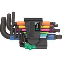 950/9 Hex-Plus Multicolour 2 L-Key Set, 9 Pcs., Metric Nassau Supply