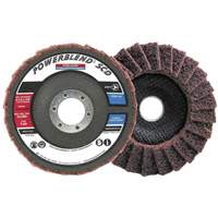 Disque &agrave; lamelles incurv&eacute; pour traitement de surface POWERBLEND SCD, 5" x 7/8", Type 29, Grain Moyen Nassau Supply