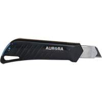 18mm Professional Knife with Ratchet, Stainless Steel, Heavy-Duty, Plastic Handle Nassau Supply