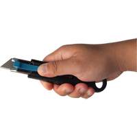 Standard-Duty Retractable Safety Knife, Stainless Steel, Rubber Handle Nassau Supply