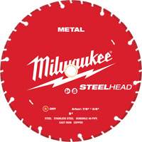 STEELHEAD Cutting Diamond Blade, 9", Metal Use Nassau Supply