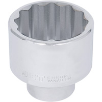 Chrome Socket, 50 mm, 1" Drive, 12 Points Nassau Supply
