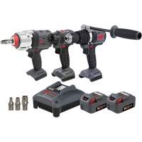 Screwdriver, Hammer Drill & Impact Driver Combo Tool Kit, Lithium-Ion, 20 V Nassau Supply
