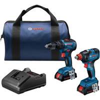 2-Tool Combo Kit, Lithium-Ion, 18 V Nassau Supply