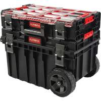 Ensemble roulant de coffres &agrave; outils Arx de 2 morceaux, 23-4/5" x 16" x 20-3/5", Noir Nassau Supply