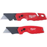 2-Piece FASTBACK Folding Utility Knife Set, Plastic Handle Nassau Supply