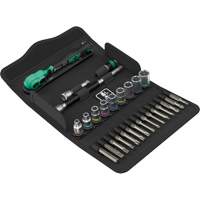 Jeu de cl&eacute; &agrave; cliquet SA 15 Zyklop Comfort avec levier dinversion, 28 Mcx, Prise de 1/4" Nassau Supply