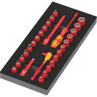 Insert en mousse pour jeu avec cliquet 8007 A VDE Zyklop VDE 1, 1000 V, 30 M Nassau Supply