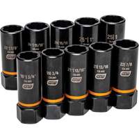 Jeu de douilles d'extraction Bolt Biter, 10 Mcx, Chocs, Prise de 1/2", Profond Nassau Supply