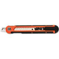 9mm Snap Off Blade Retractable Knife, Steel, Plastic Handle Nassau Supply