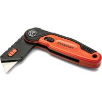 Folding Utility Knife, 1" Blade, Steel Blade, Aluminum Handle Nassau Supply