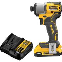 Ensemble de tournevis &agrave; chocs sans fil et sans balai, 1/4", 1700 lb-po Couple max., 20 V, Lithium-ion Nassau Supply