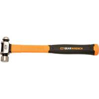 Ball Pein Hammer, 8 oz. Head Weight, Plain/Polished Face, Fibreglass Handle Nassau Supply