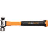 Ball Pein Hammer, 16 oz. Head Weight, Plain/Polished Face, Fibreglass Handle Nassau Supply