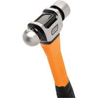 Ball Pein Hammer, 16 oz. Head Weight, Plain/Polished Face, Fibreglass Handle Nassau Supply