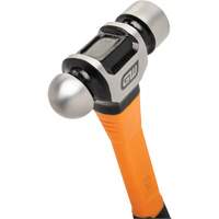 Ball Pein Hammer, 24 oz. Head Weight, Plain/Polished Face, Fibreglass Handle Nassau Supply