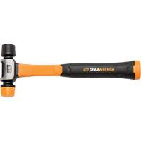 Soft Face Hammer, 16 oz. Head Weight, Plain Face, Solid Steel Handle, 12-1/4" L Nassau Supply