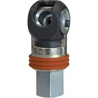 TOPQUIK SC Industrial Swing Quick Coupler, Nickel-Plated Steel, 3/8", Female NPT, 360 PSI Nassau Supply