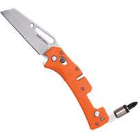 Electrician's Pocket Knife with Driver, 2-99/100" Blade, Stainless Steel Blade, Plastic Handle Nassau Supply