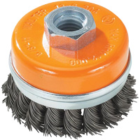 Knot-Twisted Wire Cup Brush, 5" Dia. x 5/8"-11 Arbor UE899 | Nassau Supply