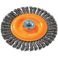 Stringer Bead Knotted Wire Brush, 5" Dia., 0.02" Fill, 5/8"-11 Arbor, Steel UE923 | Nassau Supply
