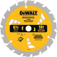 Contractor Saw Blade - Nail Cutting, 6-1/2", 18 Teeth, Wood Use Nassau Supply