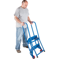 Portable Folding Ladder, 2 Steps, Perforated, 20" High VC436 | Nassau Supply