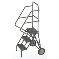 &eacute;chelles roulantes, 3 marches, Stri&eacute;, Hauteur 30" Nassau Supply