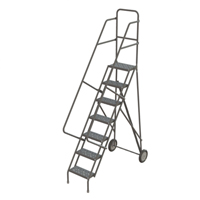 &eacute;chelles roulantes, 7 marches, Stri&eacute;, Hauteur 70" Nassau Supply