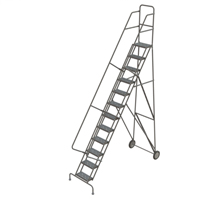 &eacute;chelles roulantes, 12 marches, Stri&eacute;, Hauteur 126" Nassau Supply
