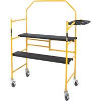 Jobsite Series 4' Safety Rail & Tool Shelf Scaffold Kit, Steel Frame, 49-1/2" D x 57-3/4" H Nassau Supply