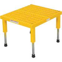 Plate-forme ajustable Step-Mate, 1 marche(s), 23-1/2" la x 19-9/16" lo x 16-1/2" h, Capacit&eacute; 500 lb Nassau Supply