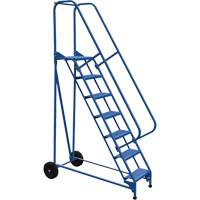Roll-A-Fold Ladder, 7 Steps, Perforated, 70" High VD455 | Nassau Supply