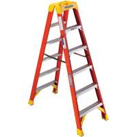 Twin Step Ladder, Fibreglass, 300 lbs. Capacity, 6' VD521 | Nassau Supply
