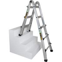 Telescoping Multi-Position Ladder, 2.916' - 9.75', Aluminum, 300 lbs., CSA Grade 1A VD689 | Nassau Supply