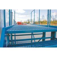 Snow Ladder, Steel, 10 Steps, 99" H, 85-1/2" D, 48" Step, Serrated Nassau Supply