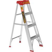 Step Ladder, 4', Aluminum, 200 lbs. Capacity, Type 3 Nassau Supply