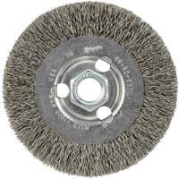 Crimped Wire Wheel, 4" Dia., 0.12" Fill, 5/8"-11 Arbor VF920 | Nassau Supply