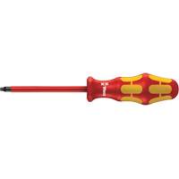 Insulated Square Plus Screwdriver, #2 Tip, Round, 8-1/16" L, Plastic Handle Nassau Supply