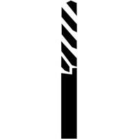 Forets pour trou de passage &agrave; pointes au carbure, Diam&egrave;tre de 1/4" Nassau Supply