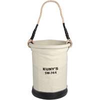 Heavy-Duty Buckets, 11" L x 11" W x 16" H, Canvas, Beige Nassau Supply