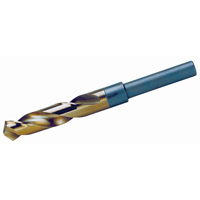 1/2" Reduced Round Shank Split Point Drill Bit, 1/2", Cobalt, 3-1/8" Flute, 118° Point WU021 | Nassau Supply