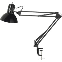 Swing Arm Clamp-On Desk Lamps, 100 W, Incandescent, C-Clamp, Black XA982 | Nassau Supply