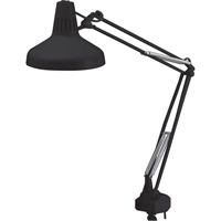 LAMPES DE TRAVAIL COMBIN&eacute;ES ROBUSTES, 22/60 W, Fluorescent/Incandescente, Col 45", Noir Nassau Supply