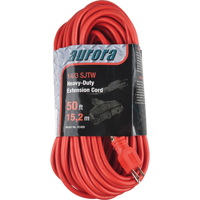 Vinyl Extension Cord, Outdoor, SJTW, 14/3 AWG, 15 A, 3 Outlet(s), 50' Nassau Supply